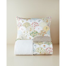 English Home Pretty Loop Kolay Ütülenir Çarşaflı Tek Kişilik Nevresim Takımı 160x220 cm Sarı-Yeşil