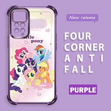 Ucuc Redmi Note 11 Pro 5g Uyumlu Şeffaf Dört Köşe Kaplama Parlak Kenar Silikon Kılıf