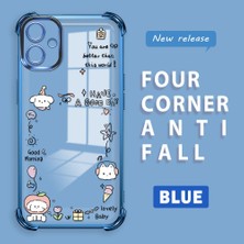 Ucuc Samsung Galaxy A06 Uyumlu Şeffaf Dört Köşe Kaplama Parlak Kenar Silikon Kılıf