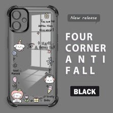 Ucuc Samsung Galaxy A06 Uyumlu Şeffaf Dört Köşe Kaplama Parlak Kenar Silikon Kılıf