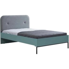 Alpino Valon 120 x 200 Karyola (Rosette Nat) - 126 x 208 x 100