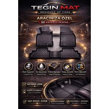 Tegin Mat Designer Of Cars Renault Kangoo I 1997-2007 4x4 Siyah 3D Havuzlu Paspas