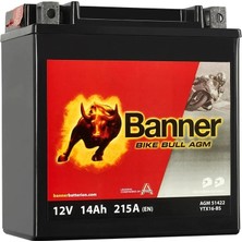 Banner Bike Bull Agm 51422 YTX16-BS 12 V 14 Ah 1