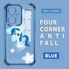 Ucuc Redmi Note 13 Pro Plus 5g Uyumlu Şeffaf Dört Köşe Kaplama Parlak Kenar Silikon Kılıf