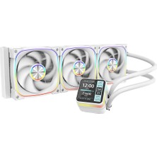 Dragos Rock LCD Ekranlı 360MM Argb Beyaz Işlemci Sıvı Soğutucu