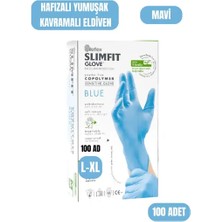 Zankaplast ( 1 Adet ) Reflex Slim Fit Pudrasız Eldiven Mavi L-Xl Beden Yeni Nesil Teknoloji 100'LÜ Paket