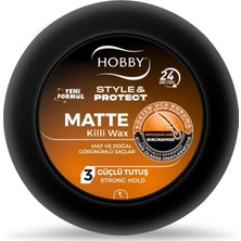 Hobby Style & Protect 100 ml Matte Killi Wax Saç Bakım Ürünü Hemisqualane İle Zenginleştirilmiş