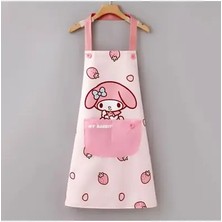 Babun Sanrio Hello Kitty Havlulu Cepli Su Geçirmez Boyama Mutfak Yemek Yapma Bulaşık Yıkama Önlüğü