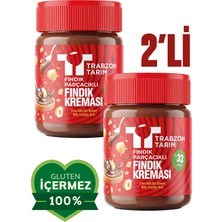 Trabzon Tarım Fındık Parçacıklı Fındık Kreması (%33 Fındık) 320G x 2 Adet
