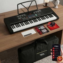 Midex PS-2500 LED Ekran 61 Tuşlu Org Çanta Notalık Adaptör Öğrenim Metodu (300 Ses 300 Ritim)