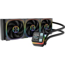Dragos Rock LCD Ekranlı 360MM Argb Siyah Işlemci Sıvı Soğutucu
