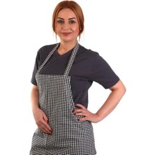 Eser İş Güvenliği Eser - Pötikare Ön Önlük - Siyah Beyaz