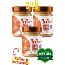 Trabzon Tarım Şekersiz %99.9 Fıstık Ezmesi  300G x 3 Adet