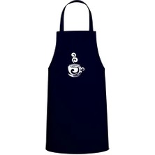 Tasarım Trend Sıcak Coffee Özel Baskı Chef Mutfak Önlüğü Lacivert