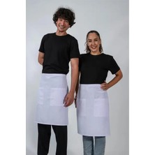 Abant Model Yarım Önlük Beyaz