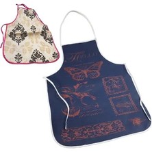 Leva Mutfak Önlüğü Arkası Silikonlu Su Geçirmez Alez MEF-127 Desenli 48*68 cm Desenler Farlılık Gösterir