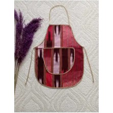 Labella Collection Keşan Kumaş Çocuk Mutfak Önlüğü Gold Detaylı 40X55