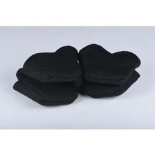 Lio20 Crab Isıya Dayanıklı Kumaş Fırın Eldiveni 2’li | 15 Saniye 250°C Koruma | Silikon Içermez | Siyah