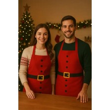 Soft and Baby Noel Baba Yeni Yıl Önlük, Yılbaşı Mutfak Önlüğü