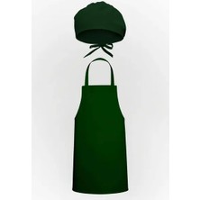 Tasarım Trend Yeşil Mutfak Önlüğü & Bone