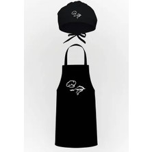 Tasarım Trend Chef Silüet Tasarım Mutfak Önlüğü & Bone Avantaj Paketi