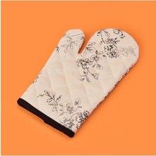 Belirtilmemiş Evora Fırın Eldiveni - Ekru / Siyah - 17X30 cm