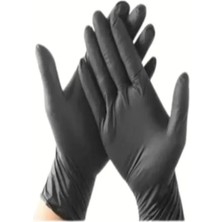 Poppy Siyah Nitril Eldiven M Beden 100 Adet