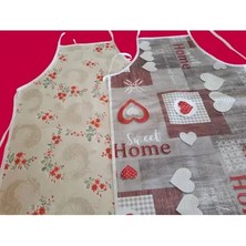 Berkut Home Mutfak Önlügü, Selin Sıvı Gecirmez Özel Extra Dayanikli Muşamba Kumaş, 2 Adet 75X55