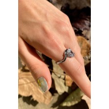 Spossy Silver Jewelry Damla Taşlı Yüzük