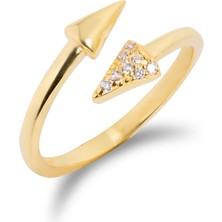 Spossy Silver Jewelry Ikili Ok Yüzük