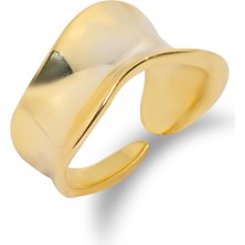 Spossy Silver Jewelry Kıvrımlı Yüzük