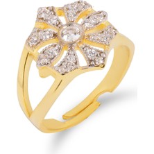 Spossy Silver Jewelry Çiçek Tasarım Yüzük