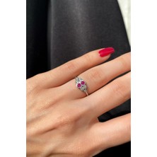 Spossy Silver Jewelry Zarif Taşlı Yüzük