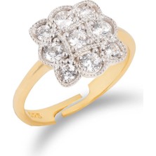 Spossy Silver Jewelry Kare Yüzük