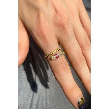 Spossy Silver Jewelry Yılan Yüzük