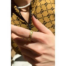 Spossy Silver Jewelry Asimetrik Tasarım Yüzük