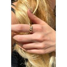 Spossy Silver Jewelry Zarif Zincir Yüzük