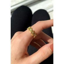 Spossy Silver Jewelry Tam Tur Yıldız Yüzük