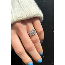 Spossy Silver Jewelry Taşlı Zarif Yüzük