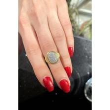 Spossy Silver Jewelry Taşlı Eklem/serçe Parmak Yüzüğü