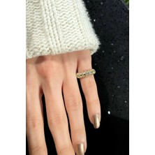 Spossy Silver Jewelry Taşlı Eklem/serçe Parmak Yüzüğü