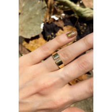 Spossy Silver Jewelry Taşlı Zarif Yüzük