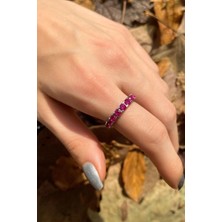 Spossy Silver Jewelry Tam Tur Yüzük