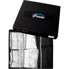 Merish Erkek 6'lı Boxer 1. Sınıf Kumaş Premium Paket Özel Dizayn. Düz Likralı Boxer Şort Çeyizlik Hediyelik Kutulu Ürün