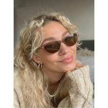 Funeyes Zürih Metal Menteşeli Kül Rengi Kahverengi Cam Asetat 46 Ekartman Küçük Yüzler Sağlam Güneş Gözlüğü