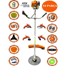 Eisenn German Gravex-12 8800 Yan Tipi Benzinli Ot Çalı Çim Biçme Tırpanı+ 12 Parça Full Arazi Seti