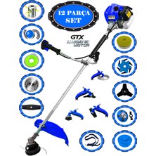 Eisenn German Vortex-12 Yan Tipi Benzinli Ot Çalı Çim Biçme Tırpanı+ 12 Pcs Tam Set Hali Yıkamalı