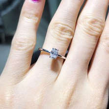 I'm Diamond Pırlanta 0,60 Ct Hrd Sertifikalı D Renk Oval Tektaş Yüzük