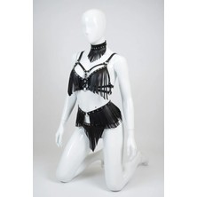 Luna Vanessa Çeyiz Için Body Deri Gecelik -2146-CYZ-GE-XS
