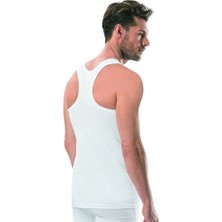 Seher Erkek Spor Atlet 6'Lı Paket Beyaz XL Pamuk Nefes Alabilir Rahat Kesim